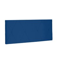 Cabeceira Painel Aquilla Para Cama Box Queen 160 cm Suede Azul Marinho - D'Rossi