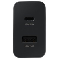 Carregador de Parede Samsung Duo 35W / 15W - Preto - 2 Entradas - Tipo USB e Tipo USB-C