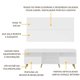 Rack Retrô com Painel para TV até 65" Multimóveis Flórida FG3133 Branco/Natural
