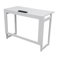 Mesa para Escritório e Home Office Dobrável Fit com Caixa com 3 Tomadas 10A Umi