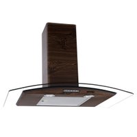 Coifa de Parede 80cm Vidro Curvo Slim Fogatti