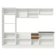 Cozinha Completa 100% MDF Madesa Acordes 270007 com Armário e Balcão - Branco/Rustic