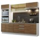 Cozinha Completa 100% MDF Madesa Acordes 270007 com Armário e Balcão - Branco/Rustic