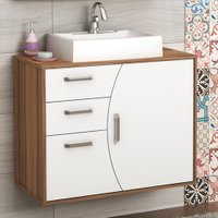 Gabinete para Banheiro Duna 80cm sem Cuba Móveis Bosi