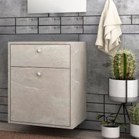Gabinete para Banheiro Eva 50cm sem Cuba Reale Móveis Bosi