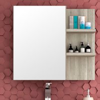 Armário para Banheiro Malbec 80x72cm com Espelho Móveis Bosi