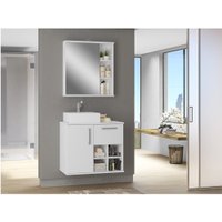 Kit Gabinete para Banheiro Bia 70cm com Cuba e Armário Móveis Bosi