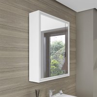 Armário para Banheiro com Espelho Blanc 54.9x67.6cm Móveis Bosi