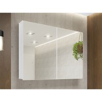 Armário para Banheiro com Espelhos Malbec 100x72cm Móveis Bosi