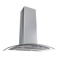 Coifa Ilha 75cm Vidro Curvo Fogatti - 110V