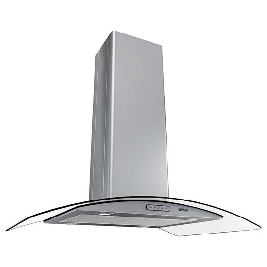 Coifa Ilha 90cm Vidro Curvo Fogatti - 220V
