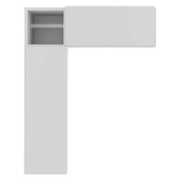 Armário de Banheiro para Vaso Sanitário com Suporte para Papel e 2 Portas Multimóveis FG3054 Branco
