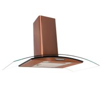 Coifa Fogatti Parede Vidro Curvo Duto Slim 90 Cm - 110V