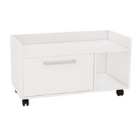 Gabinete para Banheiro Com Rodízios 75cm Estilare Móveis - Branco