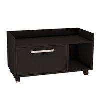 Gabinete para Banheiro Com Rodízios 75cm Estilare Móveis - Preto