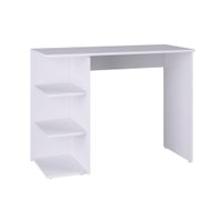 Mesa Escrivaninha com 3 Prateleiras Estilare Móveis - Branco