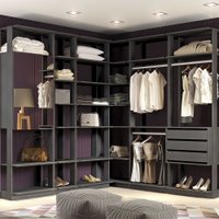Closet Modulado de Canto com 6 Peças Be Mobiliario - Expresso
