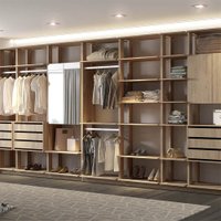 Guarda Roupa Closet com 5 preteleiras 70cm Espresso Be mobiliario - Carvalho Mel