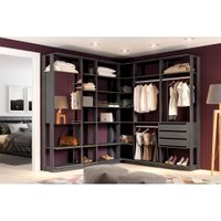 Closet Modulado de Canto com 6 Peças Be Mobiliario - Branco TX