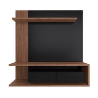 Painel Para TV até 60 Polegadas 2 Portas Estilare Móveis - Preto com Madeirado