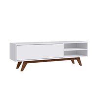 Rack para Sala de Estar 1 Porta Estilare Móveis - Branco