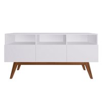 Rack para Sala de Estar 3 Portas Estilare Móveis - Branco