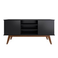 Rack para Sala de Estar 2 Portas Estilare Móveis - Preto