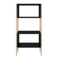 Aparador estante para Sala de Estar Serra Estilare Móveis - Preto
