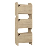 Estante Tripla com Portas Be Mobiliario Soul - Carvalho Mel