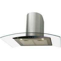Coifa de Parede Talent Touch 90cm Vidro Digital Fischer - 110V