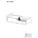 Cama Infantil Montessoriana p/ colchão 70 x 150 cm 100% MDF Multimóveis FG2379 Branca