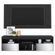 Rack Suspenso com Espelho e Painel para TV até 65" Multimóveis Flórida FG3322 Preto