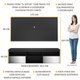 Rack Suspenso com Espelho e Painel para TV até 65" Multimóveis Flórida FG3322 Preto