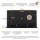 Painel com Suporte para TV até 60" Multimóveis Nairóbi FG3071 Preto
