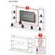 Painel com Suporte para TV até 60" Multimóveis Nairóbi FG3071 Preto