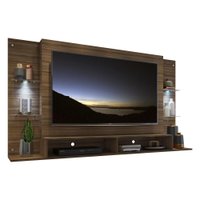 Painel com 2 Leds para TV até 60" Multimóveis Vegas FG3394 Madeirado
