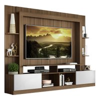 Estante para TV até 65" Multimóveis Oslo FG3395 Madeirada/Branca