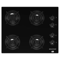 Cooktop à Gás Brastemp Ative 4 Queimadores Preto BDD61AEUNA