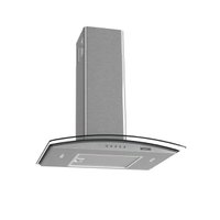 Coifa Parede Vidro Curvo Clean Kromanox 4 e 5 Bocas 60cm - Fogatti - 110V