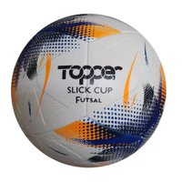 Bola Topper Slick Cup Futsal Laranja Azul e Preto - Topper