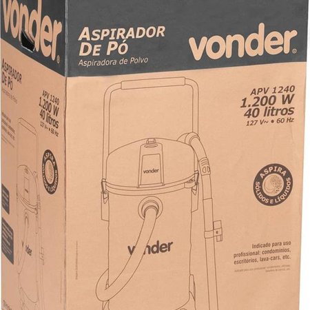 Aspirador de Pó 40 Litros APV 1240 - Vonder - 220V