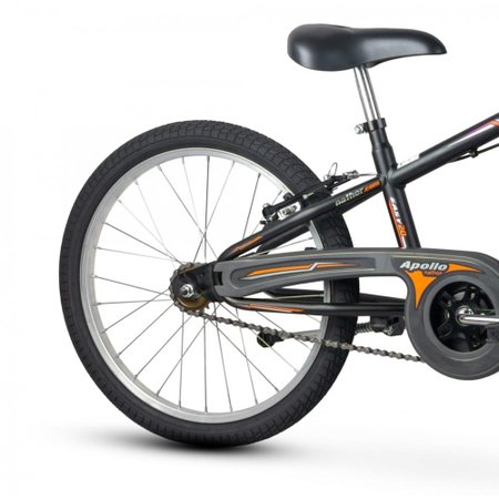 Bicicleta Infantil Aro 20 Apollo Com Pezinho Laranja/Preto - Nathor