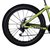 Bicicleta Fat Bike Pneu Largo Aro 26 21V Shimano Verde Oliva com Capacete e Bolsa