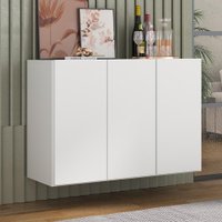 Aparador Buffet 3 Portas Suspenso Veneza Multimóveis MP1008 Branco