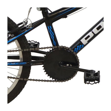 Bicicleta Polimet MTB Poli Podium Quadro 11/Aro 20 Preto/Azul 7301