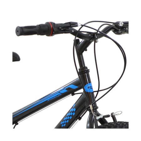 Bicicleta Polimet MTB Poli Podium Quadro 13/Aro 24/18 Velocidades Preto/Azul 7501