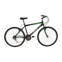 Bicicleta Polimet MTB Poli Podium Quadro 17/Aro 26/18 Velocidades Preto/Verde 7700