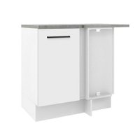 Balcão de Canto Madesa Agata 1 Porta - Branco