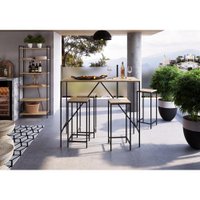 Conjunto Bancada Com 4 Banquetas Altas M. Com