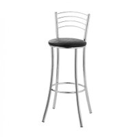Kit 2 Banquetas Com Encosto Metal Treparoni